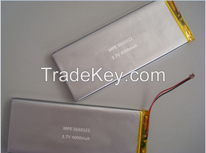 5650122 3.7V 4000mah digital product battery tablet battery cellphone battery