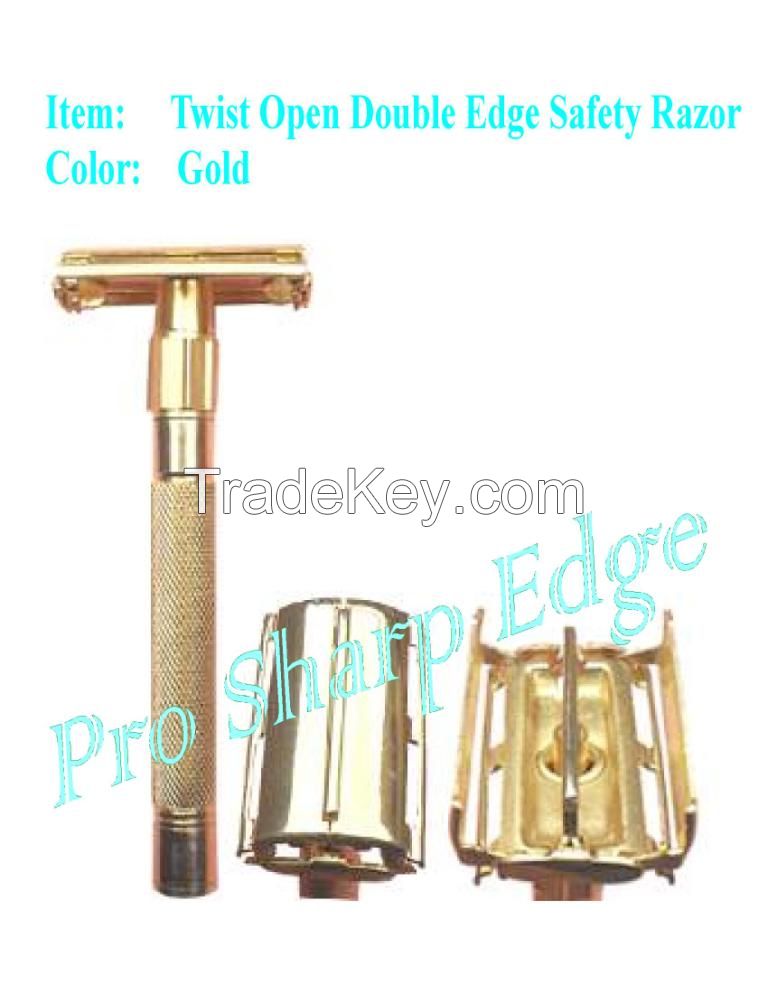 Twist Open Double Edge Razors