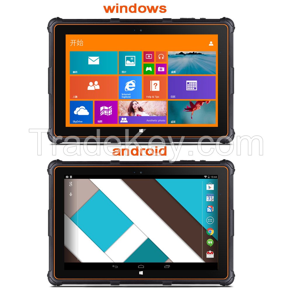 8 inch barcode windows android rugged tablet