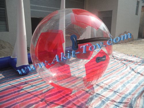 Kids red funny water walking ball for summer party