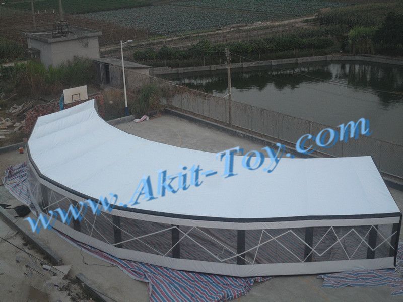 Large white inflatable wedding tent