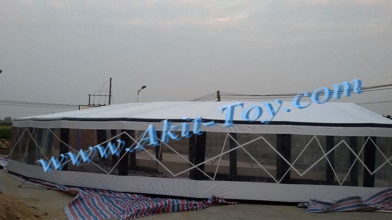 Large white inflatable wedding tent