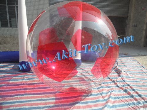 Kids red funny water walking ball for summer party