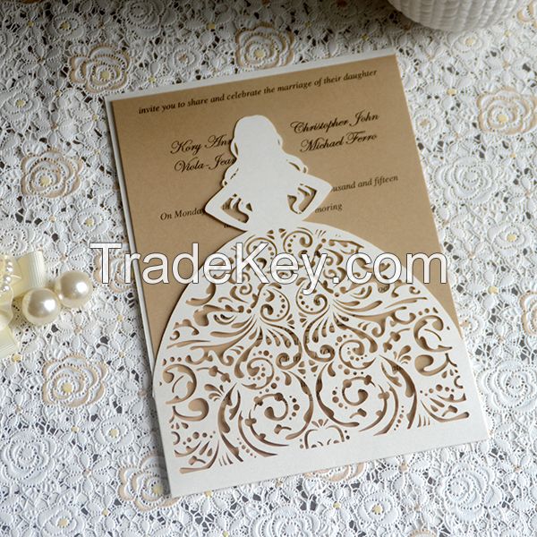 Custom English Wedding Invitation Card