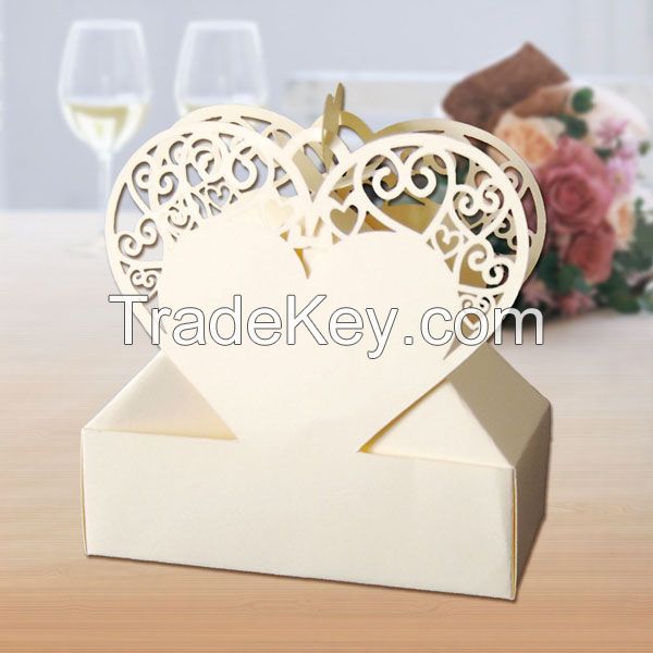 wedding box with heart shape