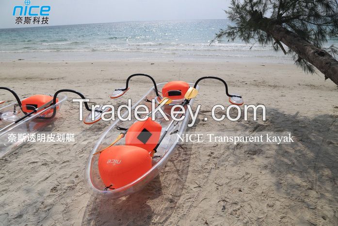 2015 new design CLEAR BOTTOM RAFT KAYAK CANOE