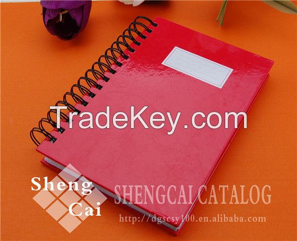 Promotional A5 simple style thick school spiral notebook 