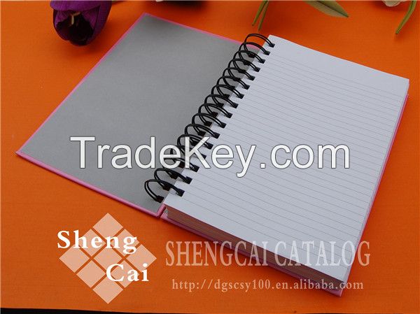 Promotional A5 simple style thick school spiral notebook 