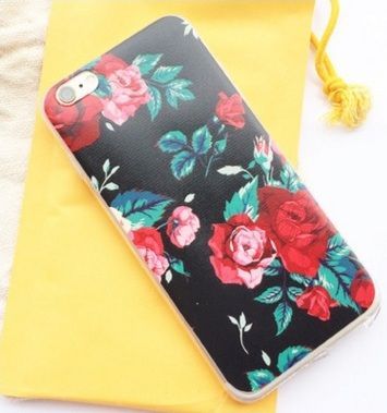 iPhone6 plus flowers TPU phone sets Apple painted shell 6 more customized models