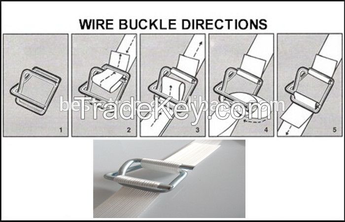 BST 50mm Wire Cord Strap Buckles for Pallet Bundling