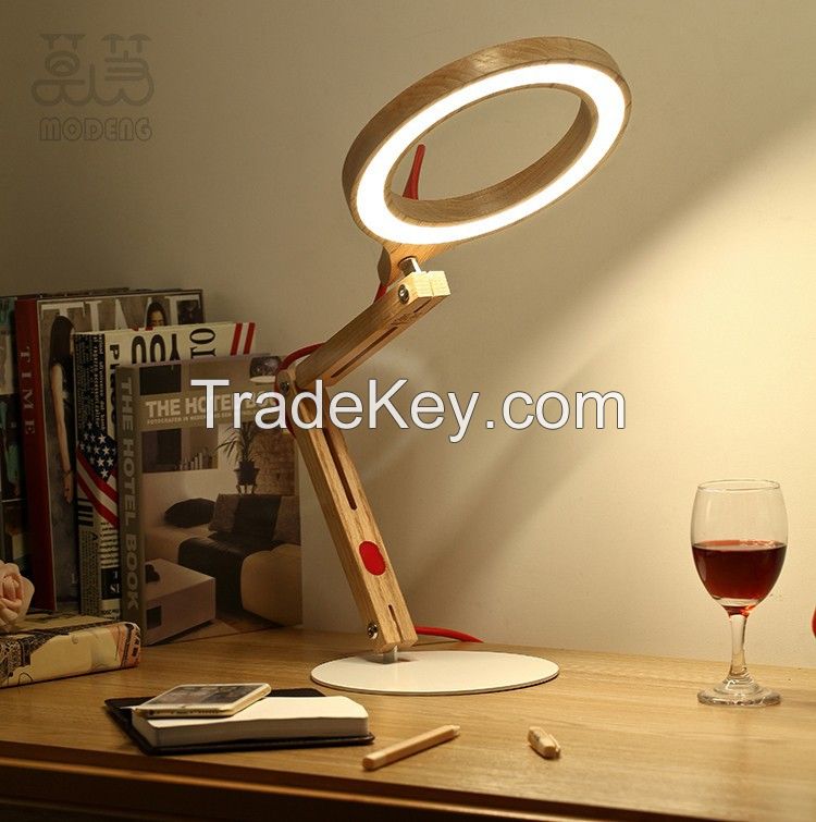 reading lamps, wooden desk lamps, wooden table lamps ï¼�LED eye protection desk lamp