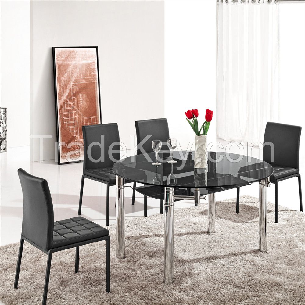 L801A Wholesale Round Chrome Steel Dining Table