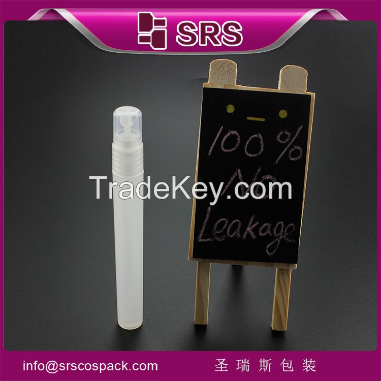 SRS PACKAGING no leakage promotion clear bottle empty ,12ml spray deodorant bottle