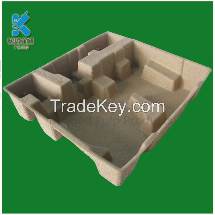Recyclable Customized Molded Paper Pulp Router Packaging Trays
