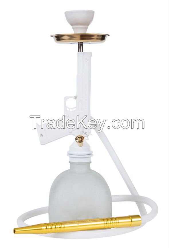 Hand gun zinc high quality fashionable pistal / hand gun hookah wholesale 2015