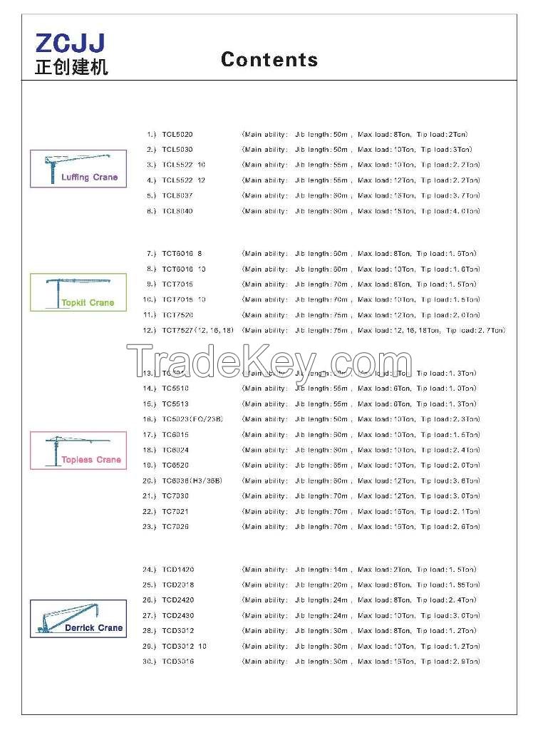 Construction tower craneTC5023(F0/23B)