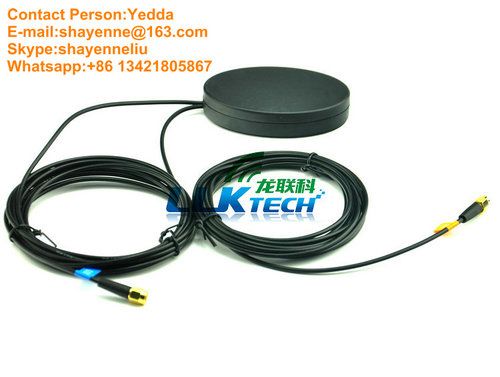 1575.42MHz 28dBi Car GPS Antenna With Fakra Connector