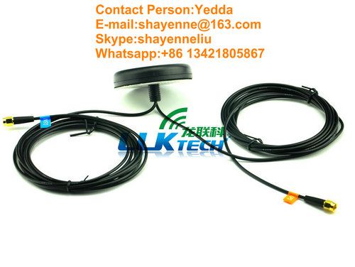 1575.42MHz 28dBi Car GPS Antenna With Fakra Connector