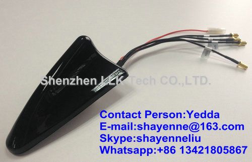Patent Product 4 in 1/Four in One Shark Fin Antenna For Car