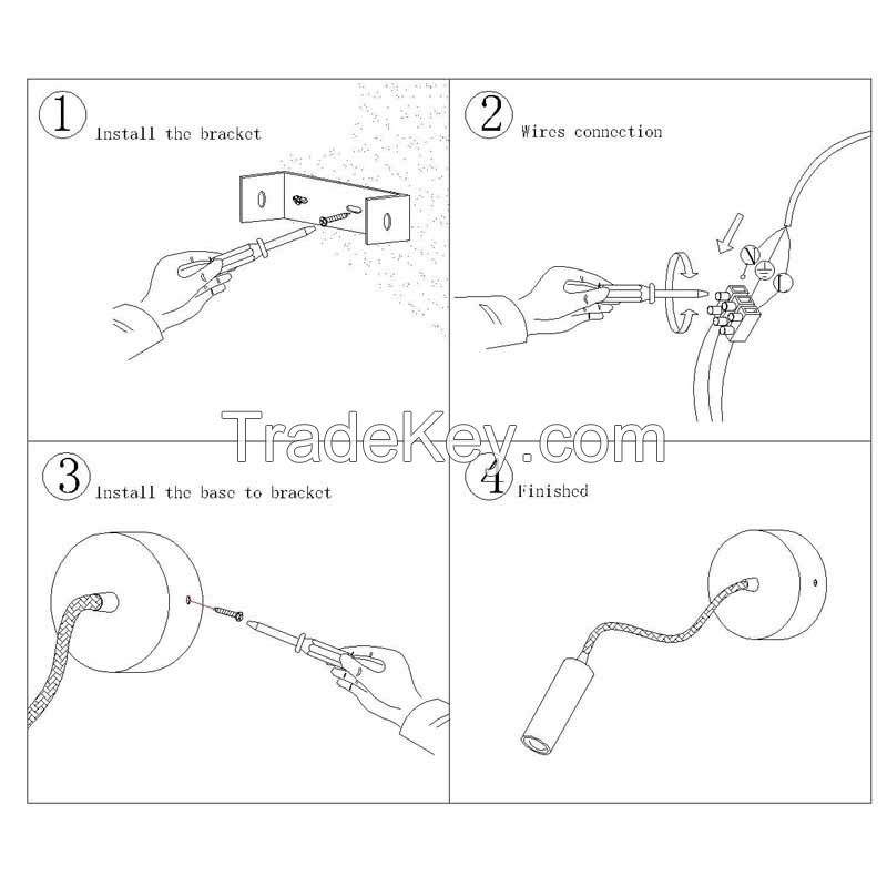 S028B 3W led reading light led wall light bedside lamp renmember functon night light