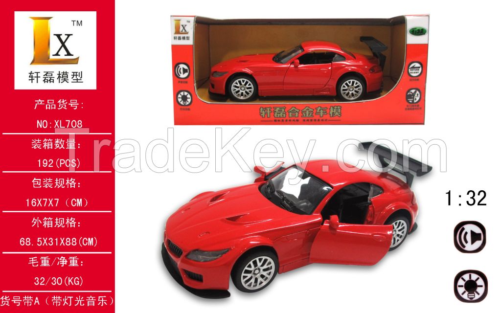 1:32 pull back alloy car