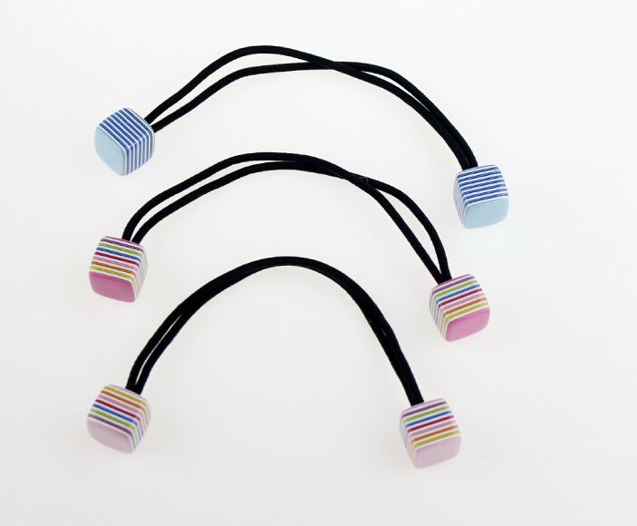 Clourful Elastic Hair Band with ball