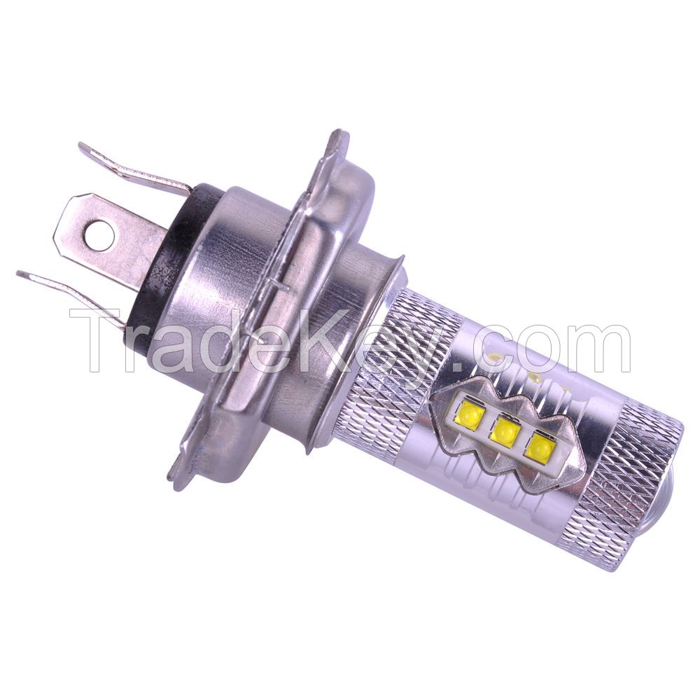 2PCS H4 12V 80W LED 6000K Fog Driving Head Light Bulb Lamps White H7