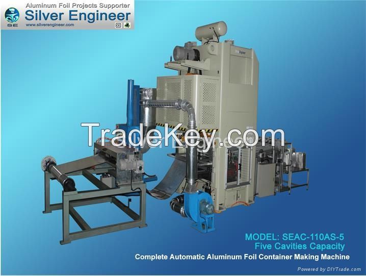 Automatic Aluminium Foil Container Making Machine 110Ton