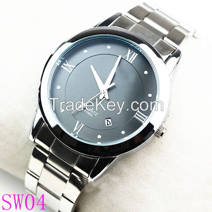 High quality Classic rolexable business man Japan movt quartz watch stainless steel back watch