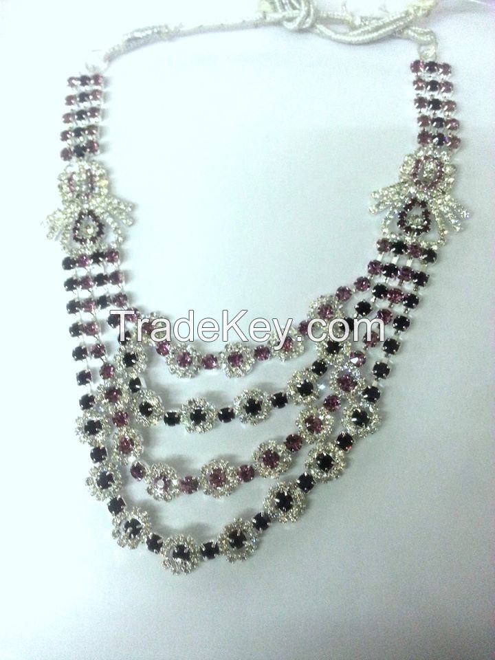 imitation diamond necklace