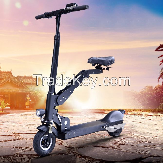 10 Inch Electric Outdoor Two Wheels Folding Scooter Bike with Lithium-Ion Battery