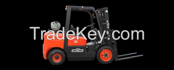 Gasoline / LPG  forklift truck 2 tons