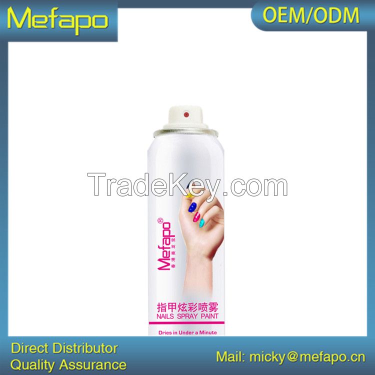 OEM ODM matte spray nail polish gel aluminum can