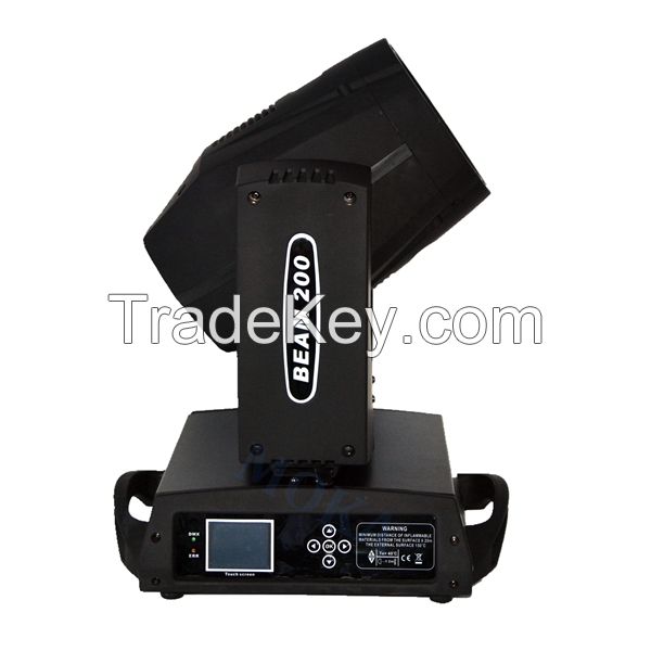 5R Beam Moving Head Light 200W  Light Show Equipment