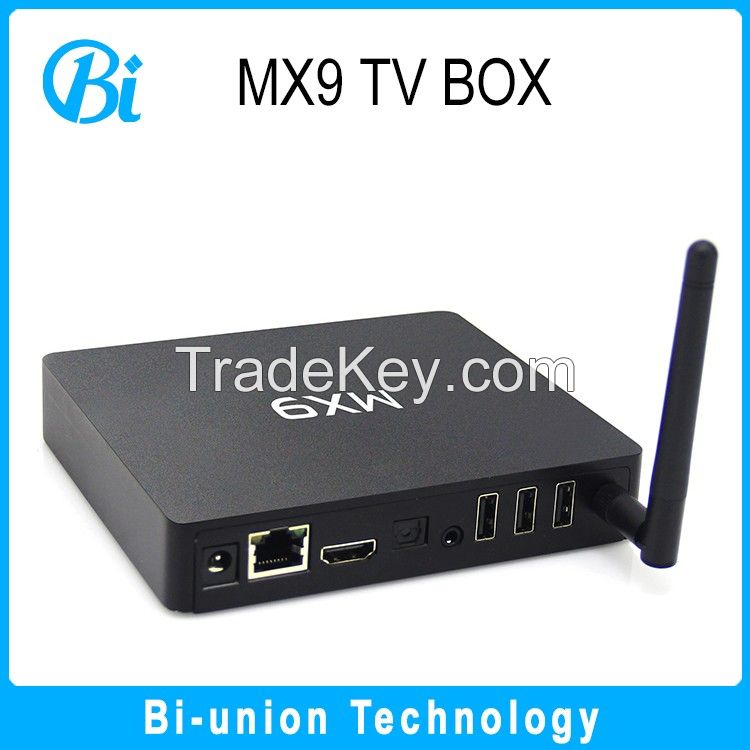 MX9 android 5.1 tv box kodi 16.0 s905 ott tv box android tv box 5.1 play media