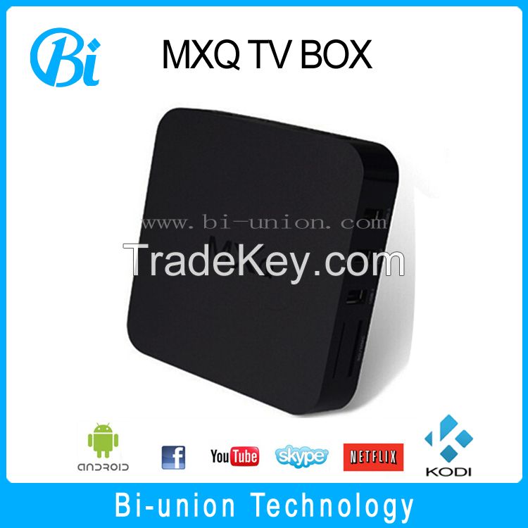 mxq s805 android tv box Quad-Core MXQ KODI 15.2 Android 4.4.2 mxq tv box amlogic s805 tv box