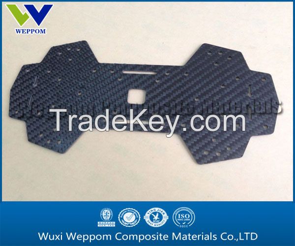 Carbon fiber CNC machining RC helicopter's parts