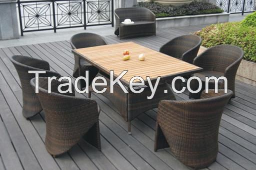 Garden rattan sofa set