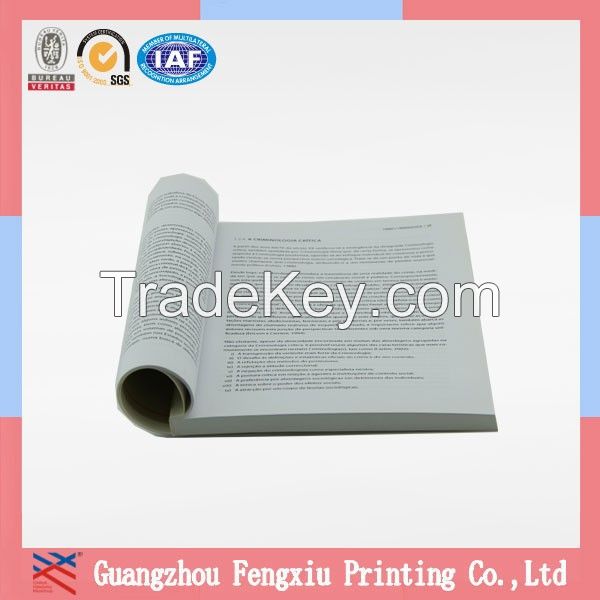 Professional Book Printing Soft Cover Perfect Binding