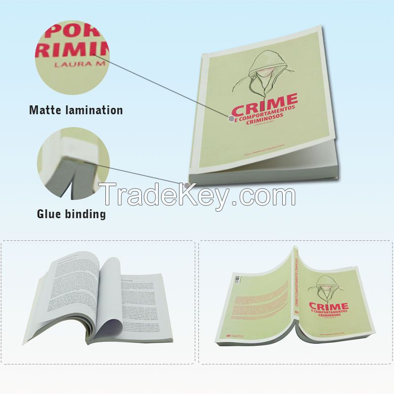 Professional Book Printing Soft Cover Perfect Binding