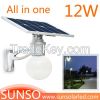 30W All in one solar powered LED Square, Courtyard, Farm, School light with motion sensor function