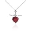 9ct White Gold Heart N...
