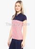 stripe polo shirt
