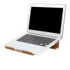 Bamboo Wood Mini Laptop Notebook Stand Riser for macbook air pro and universal laptops_HENRYGUO 'at' WISPROD 'dot' COM