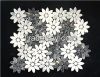 White Carrara Flower S...