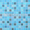 blue glass mosaic for ...