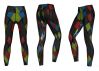  Women's Custom Sublimated Yoga Leggings Sport Yoga Leggings 