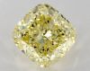 5 .01 CARAT GIA CERTIFIED NATURAL FANCY INTENSE YELLOW COLOUR  LOOSE POLISHED CUSHION CUT DIAMOND