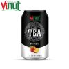 330ml VINUT Soft Drinks Small MOQ Can (Tinned) OEM Good Quality Black tea with Peach flavour