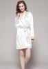 Women Silk Robe With Contrast Trim